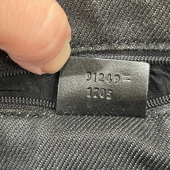 Gucci Women Dark Grey Denim Tote Bag - Picture 10 of 10